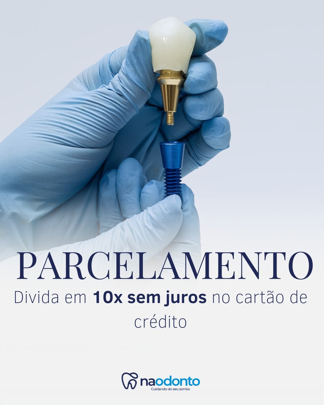 Parcelamento em 10x sem juros no cartão de crédito